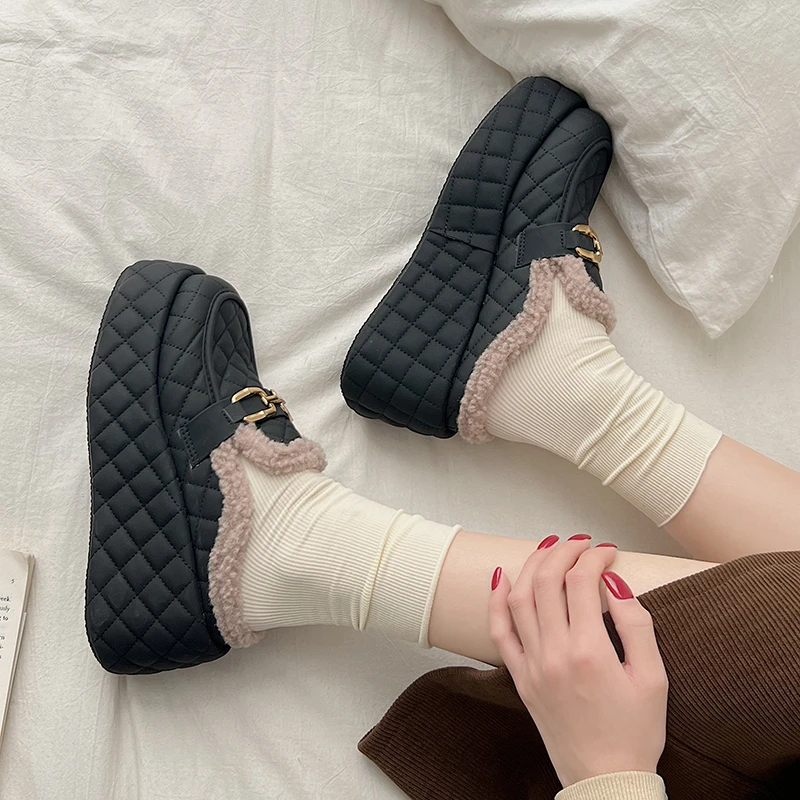 Женская обувь плюшевые тапочки для взрослых зимняя шлепанцы женские туфли на