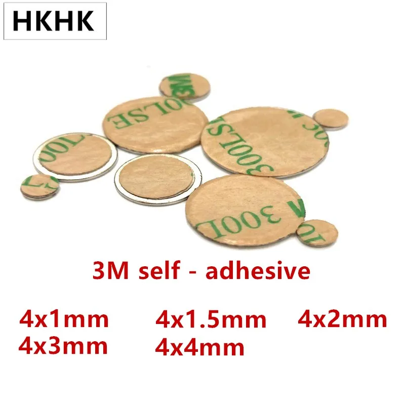 

10/100 дисковый магнит 4x1 4x1,5 4x2 4x3 4x4 мм ремень с 3 м самоклеящимся магнитом NdFeB диаметром 4 мм неодимовый магнит стандарт