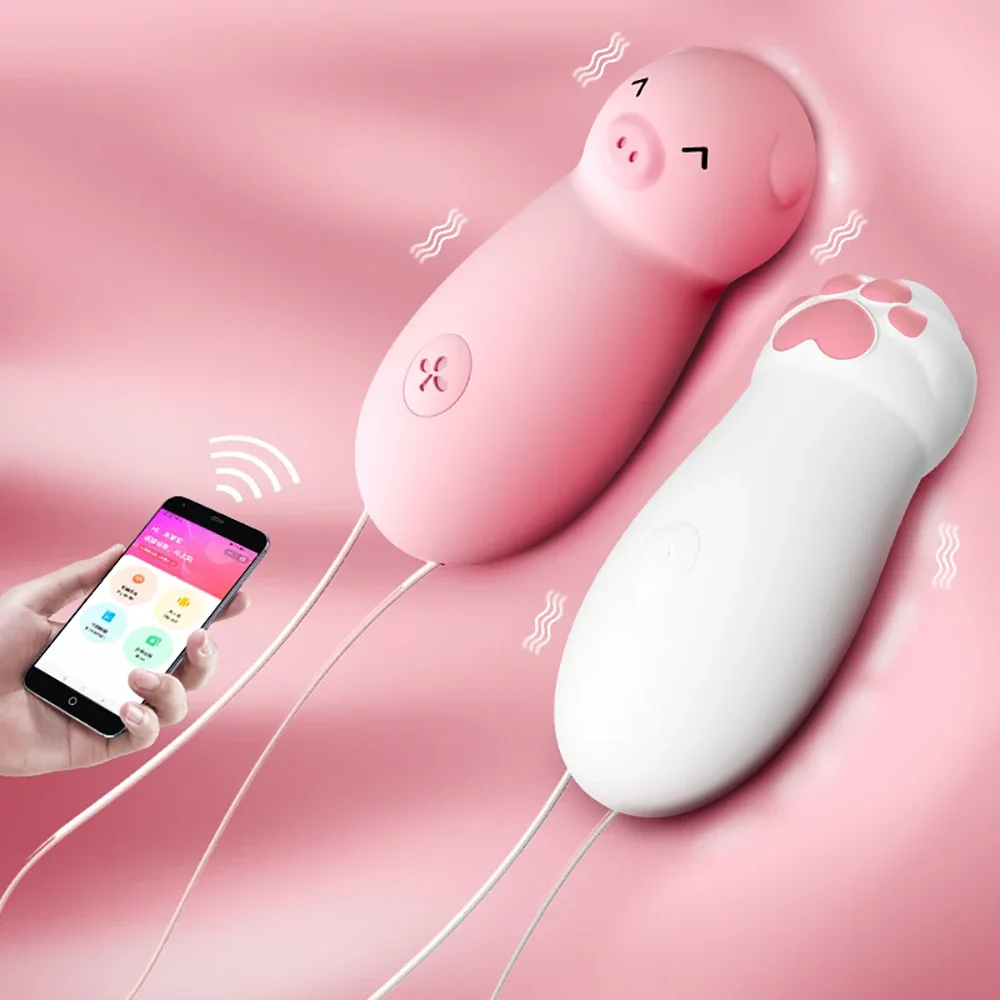 Беспроводное вибрирующее яйцо Bluetooth с приложением для стимуляции точки G