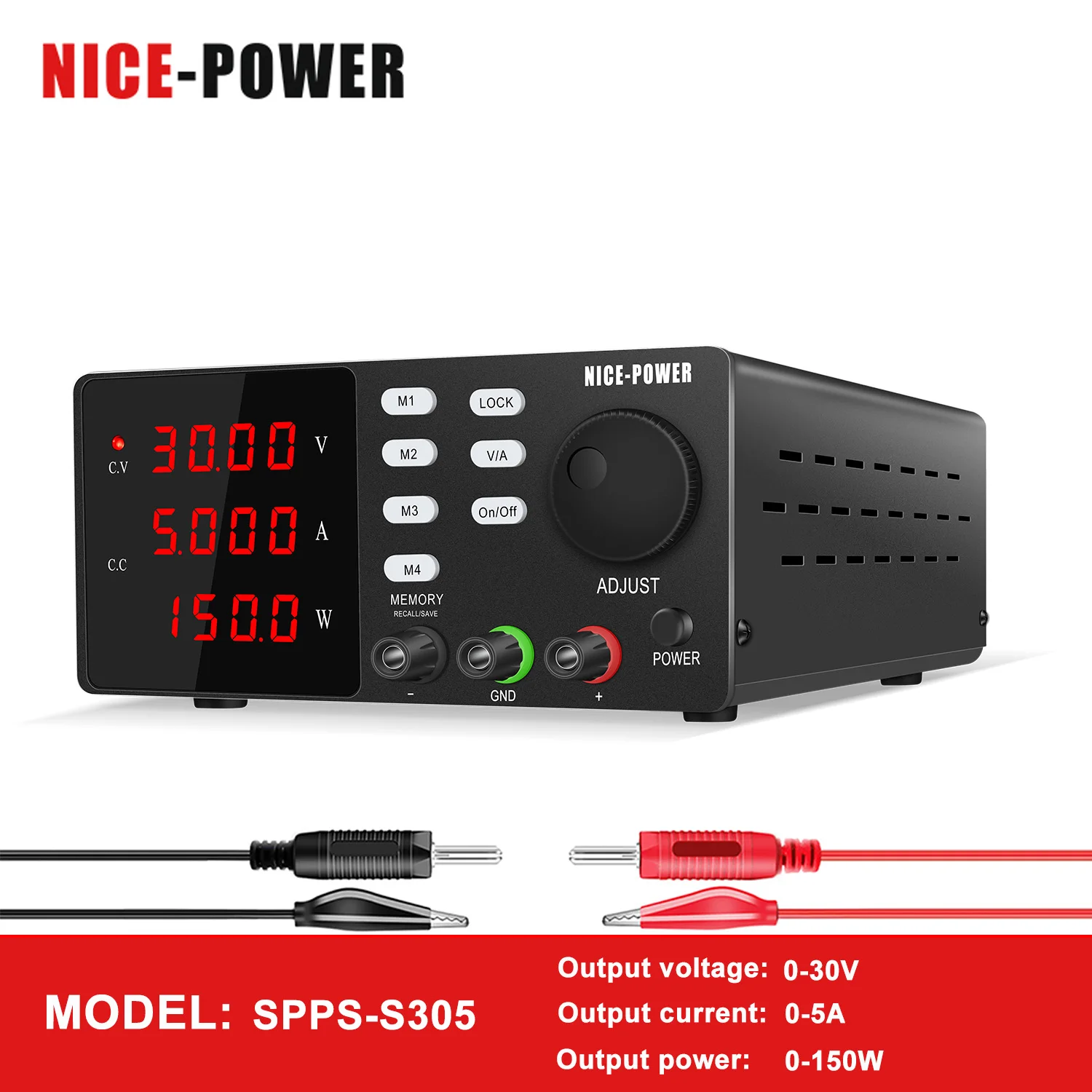 

Импульсный программируемый источник питания NICE-POWER 30 в 10 А постоянного тока, регулируемый цифровой регулятор напряжения 120 в 3 А