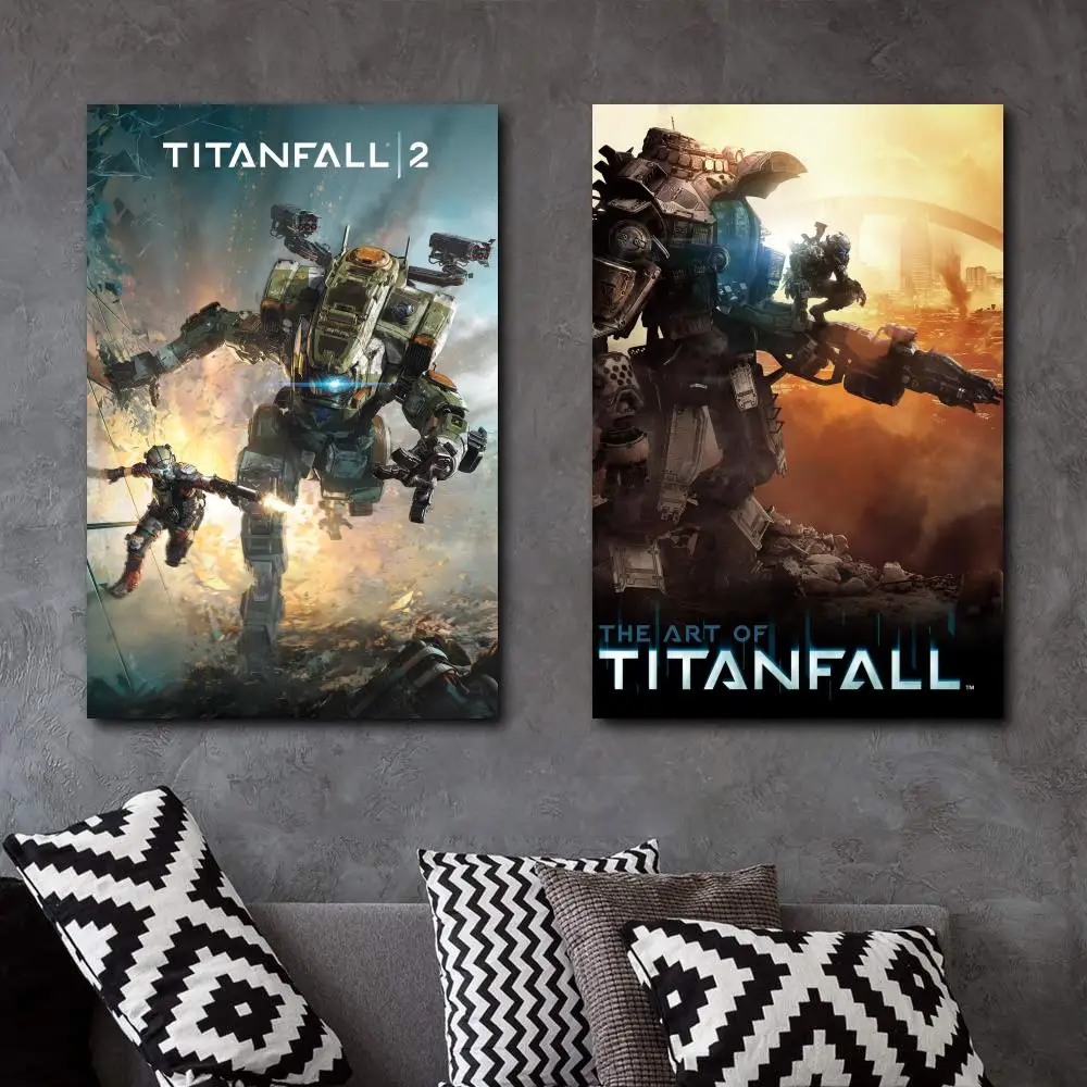 

Titanfall 2 Action Video Game Premium Merchandise Canvas Poster and Wall Art Picture Print Modern Family bedroom Decor Posters