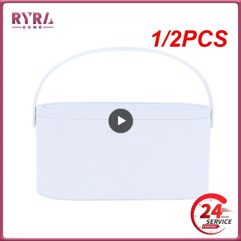 

1/2 шт., дорожный органайзер для косметики с зеркалом