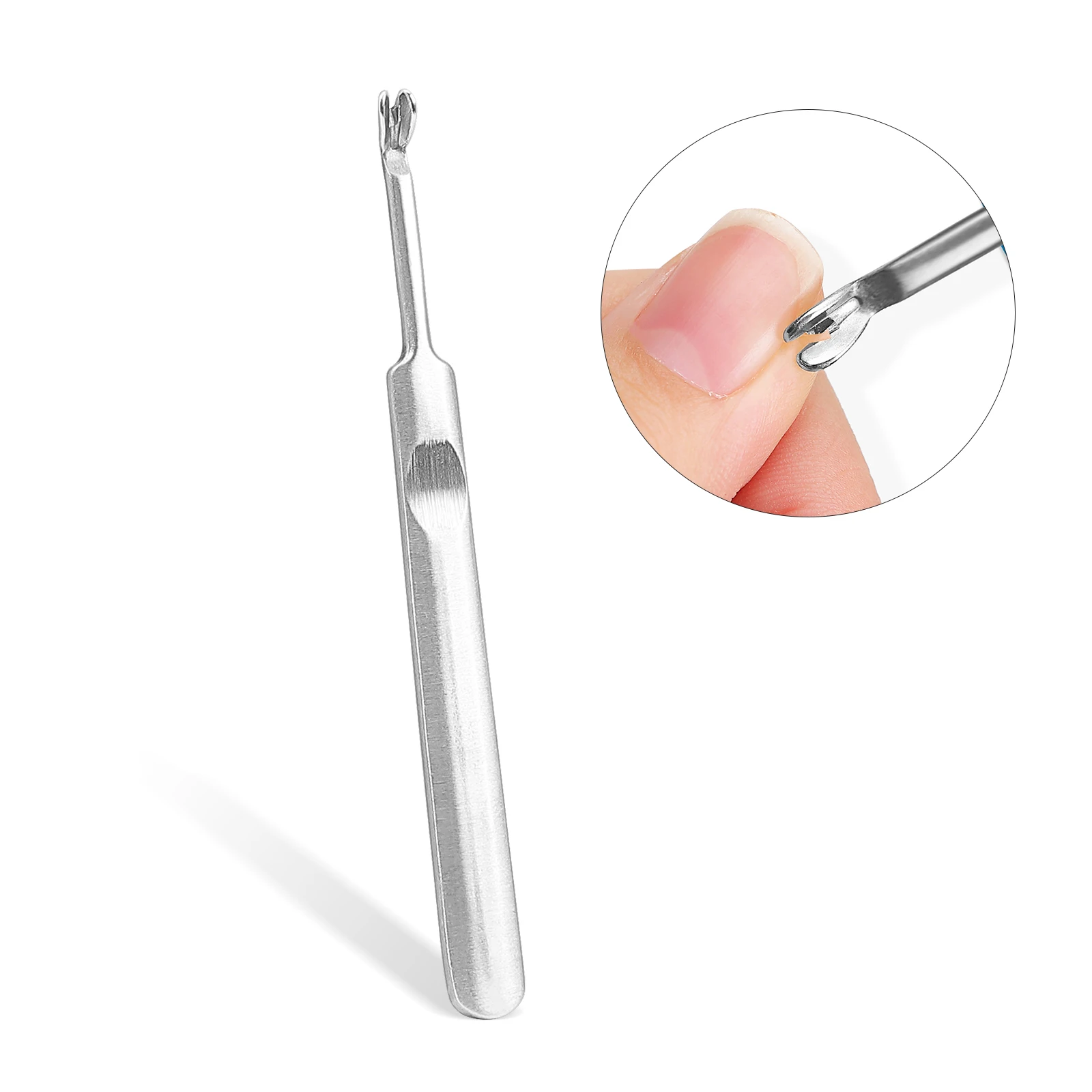 

Nail Manicure Professional Stainless Steel Cuticle Pusher Trimmer Dead Skin Remover Nail File Buffer Sanding Grinding
