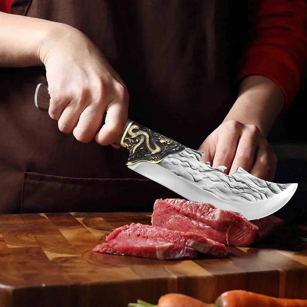 Ручной кованый набор охотничьих ножей из нержавеющей стали 5Cr15Mov универсальный