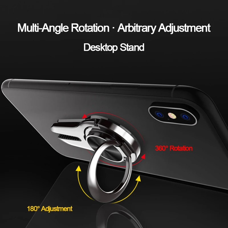 Автомобильный держатель-кольцо для телефона iPhone 11 Pro Xs Max X Samsung S20 S10 Huawei на палец