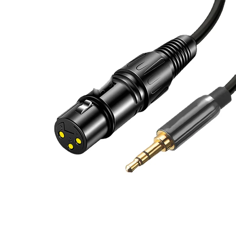 3,5 мм на карту Nong Мужская планшетофон компьютерная звуковая карта с миксерным аудиокабелем три ядра XLR Carnong отверстие моно конвертер