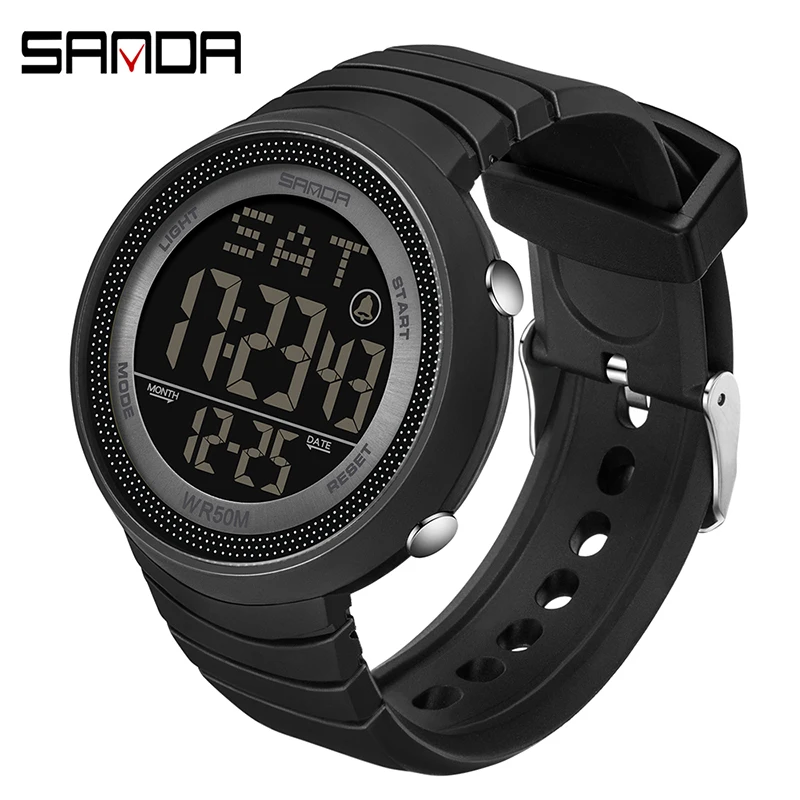 

SANDA Brand Sport Watch Women Men Watches Luxury Countdown Luminous Digital Wristwatch Original Clock Waterproof Hours 2021 New