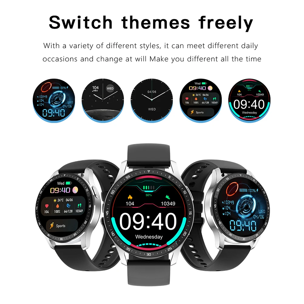 

Smartwatch 2 in 1 Smart Clock 1.32-inch Screen Fitness Tracker Heart Rate Health Monitor with Bluetooth-compatible Earphones