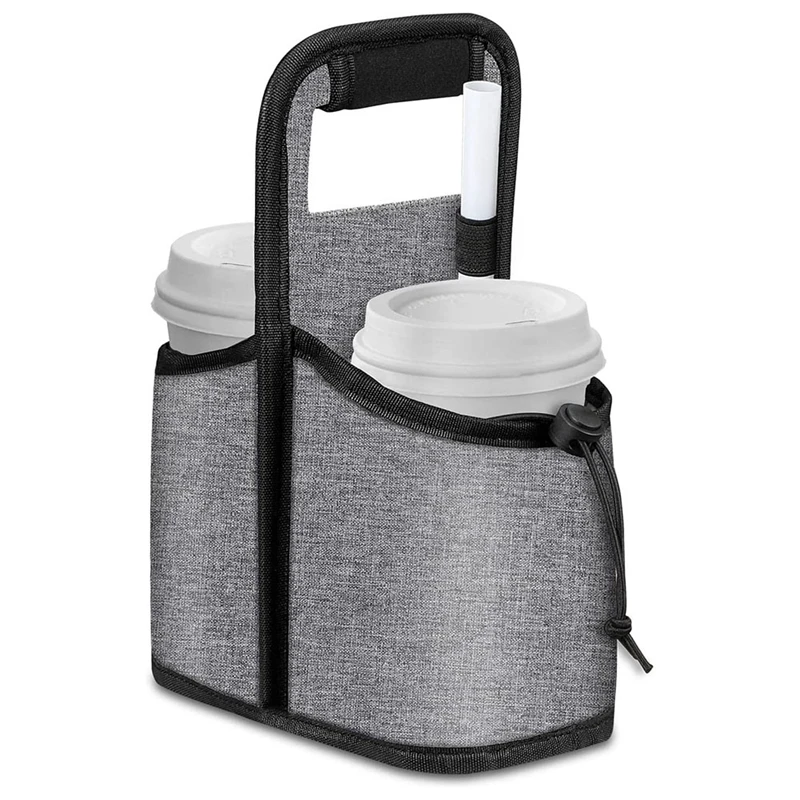 

Beverage Tote Reusable Coffee Cup Carrying Bag Insulated Beer Bottle Storage Rack