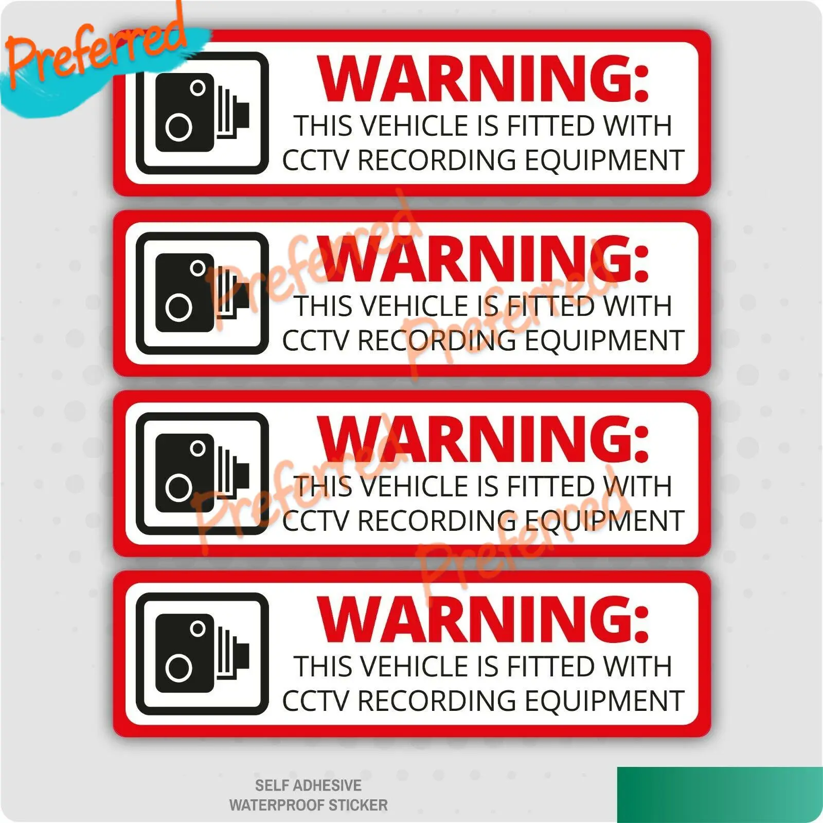 4 X предупреждение этот автомобиль оснащен наклейкой на