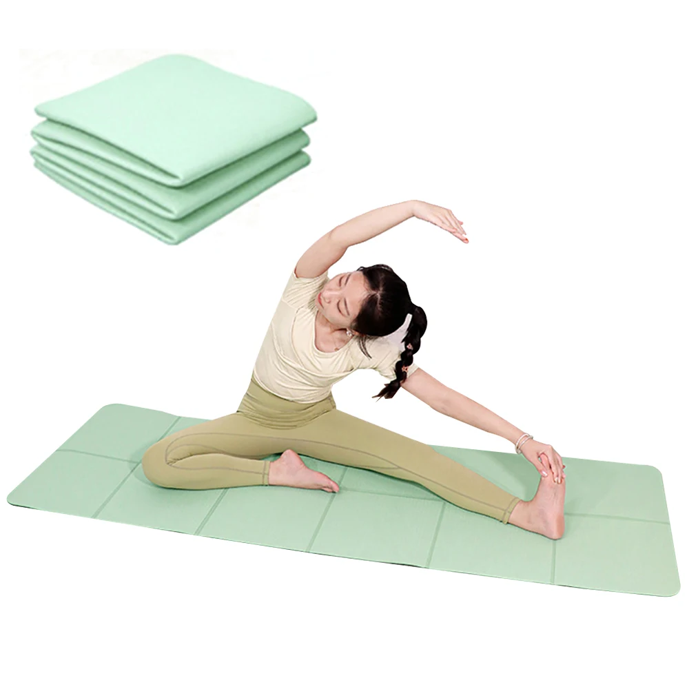 

6MM Folding Yoga Mat Thicken TPE Soft Double Non-slip Pilates Pad Cushion Meditation Pad Dancing Gym Home Fitness Equipment 2022