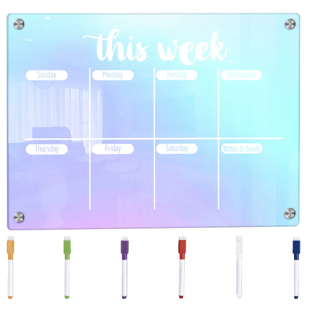 

Reminder Board Fridge Three-dimensional Student Supplies Schedule Writing Acrylic Practical Dry Erase Teachers