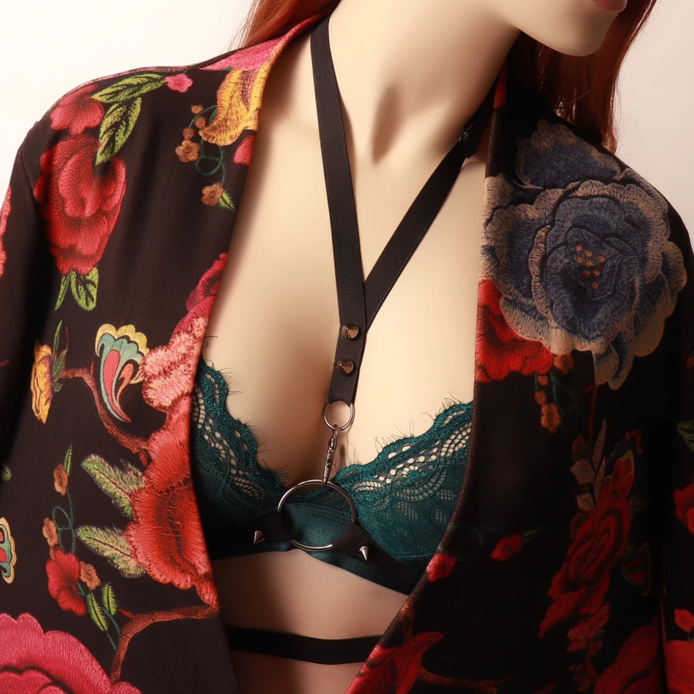 Черная обвязка для тела женщин сексуальное нижнее белье самый дешевый клетчатый