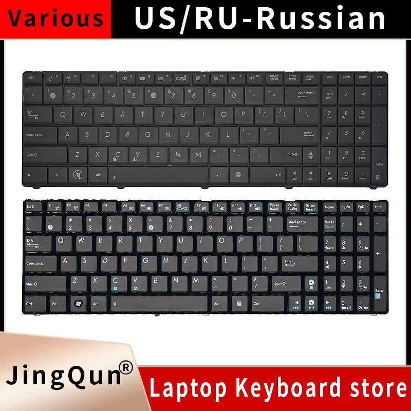 Фото RU-клавиатура для Asus X53 X55A X52 X52J X52N X52J X55 X66 X54 N53 N52 G72 G73 N73 N71 A72 k73s x54h x54hr x54c k73s g51j f75a №1