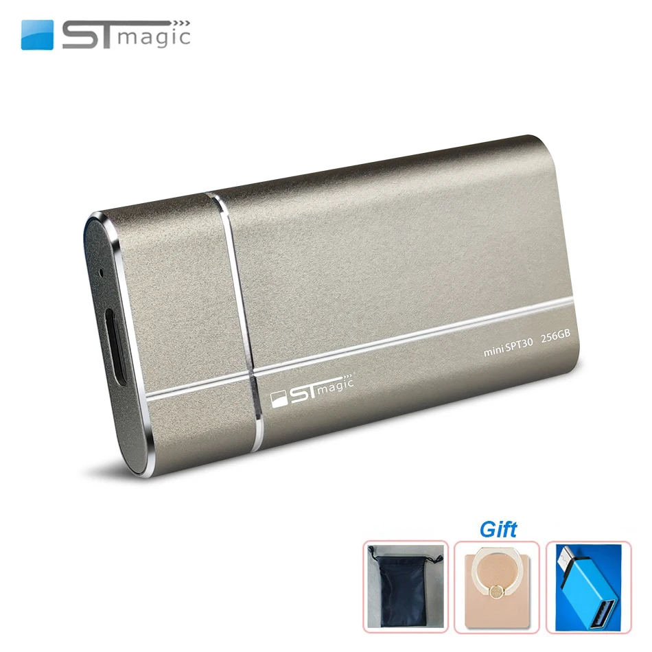Внешний твердотельный накопитель Stmagic USB3.1 металлический портативный SSD 128 ГБ 256 512