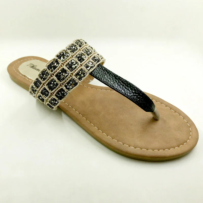 2023 Summer Style Shoes Women Sandals Fashion Leopard Flats dames muiltjes  Solid Flip Flops Sexy Slippers Big Size 6-11