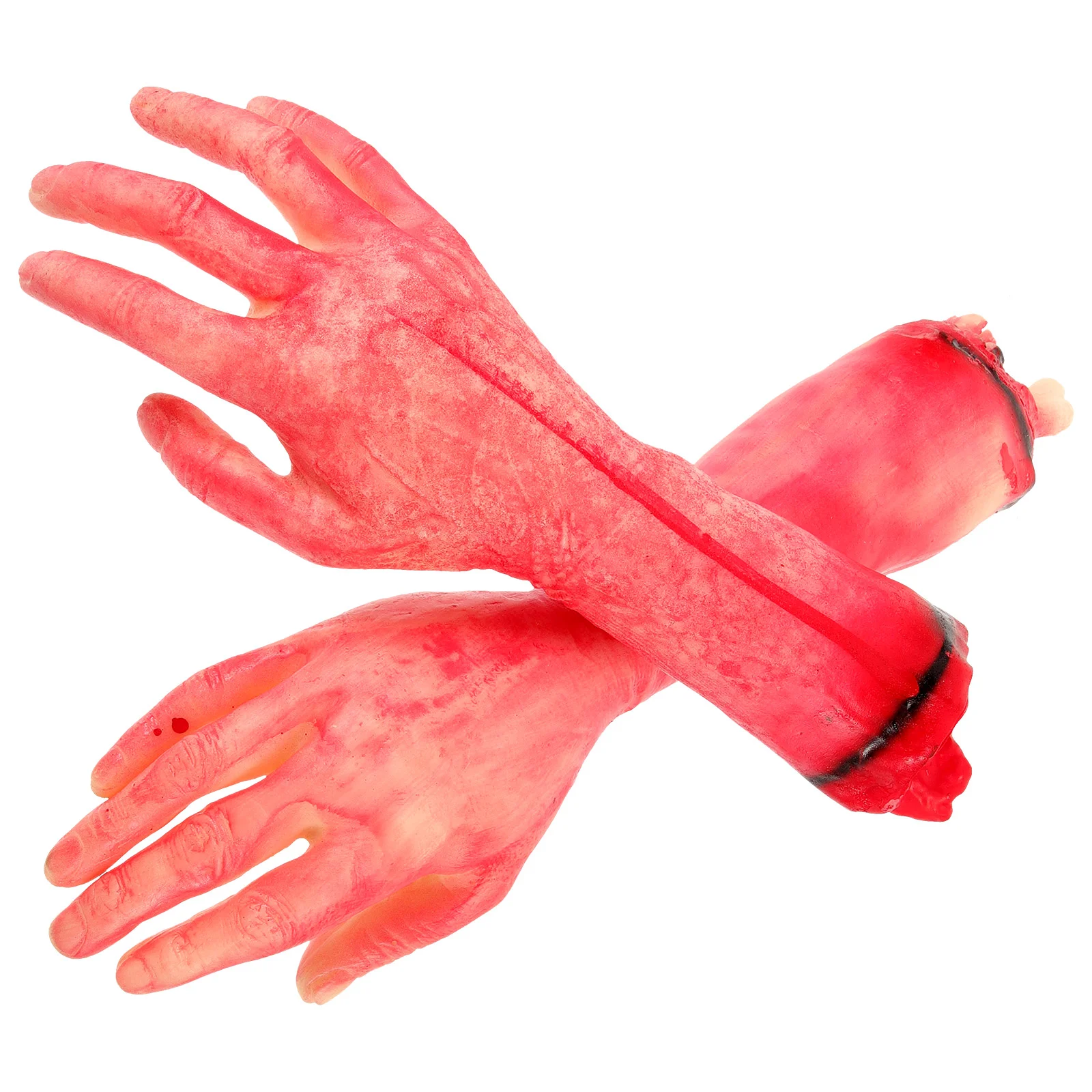 

2 PCS Body Hand Ornament Home Decor Halloween Prank Props Vinyl Creative