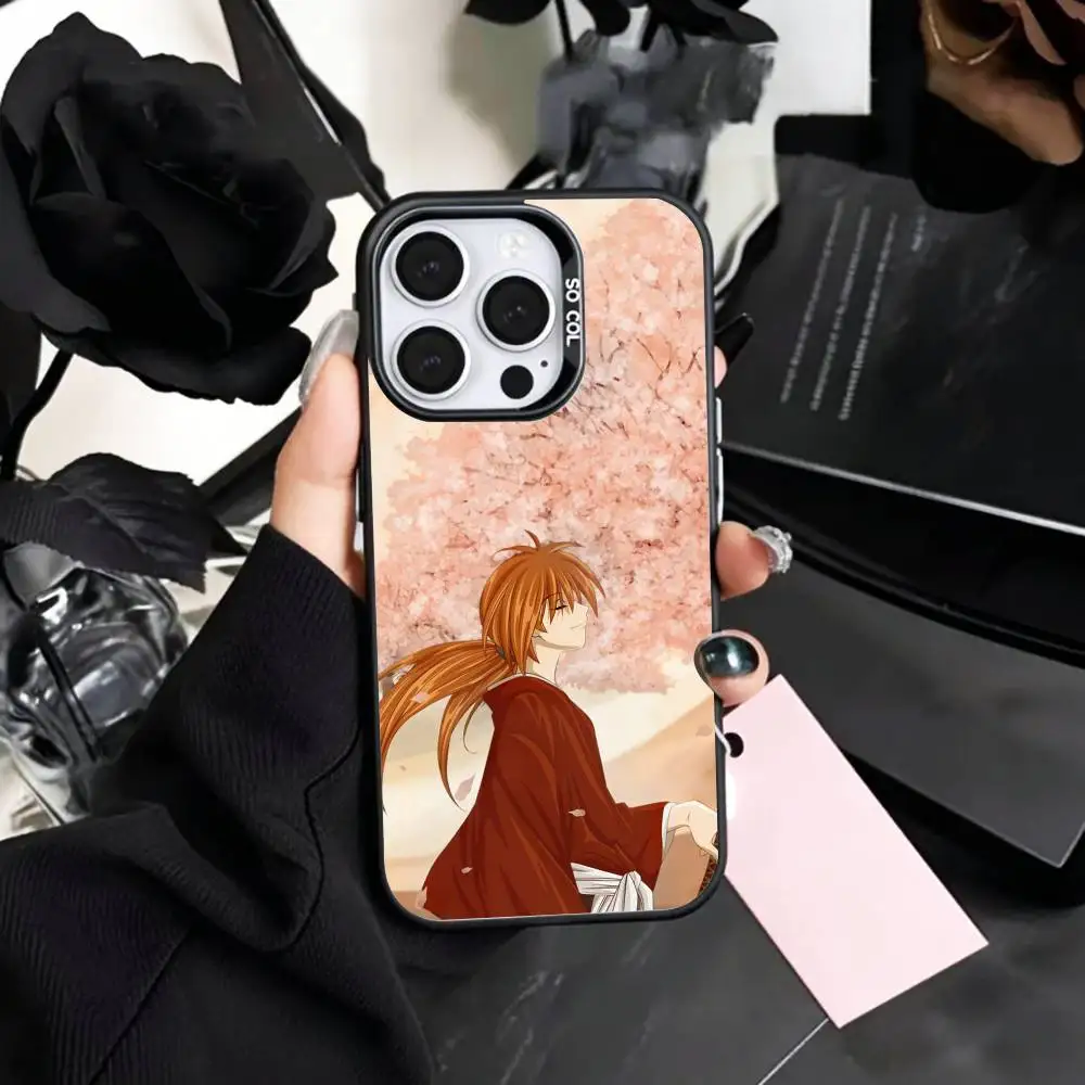 Чехол для телефона Samurai Rurouni K-Kenshin для iPhone 17, 16, 15, 14, 13, 12, 11 Plus, Pro Max, цветной, с серебряным покрытием внутри (art.: 3920da30e34fb) - 3920da30e34fb