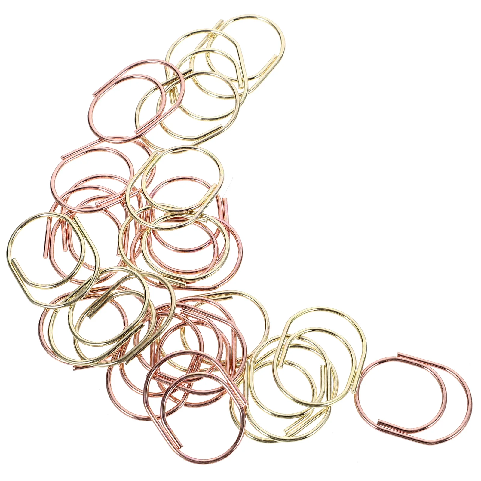 

24pcs Paper Clips Metal Paper Clips File Document Paper Clips Office Small Paperclips
