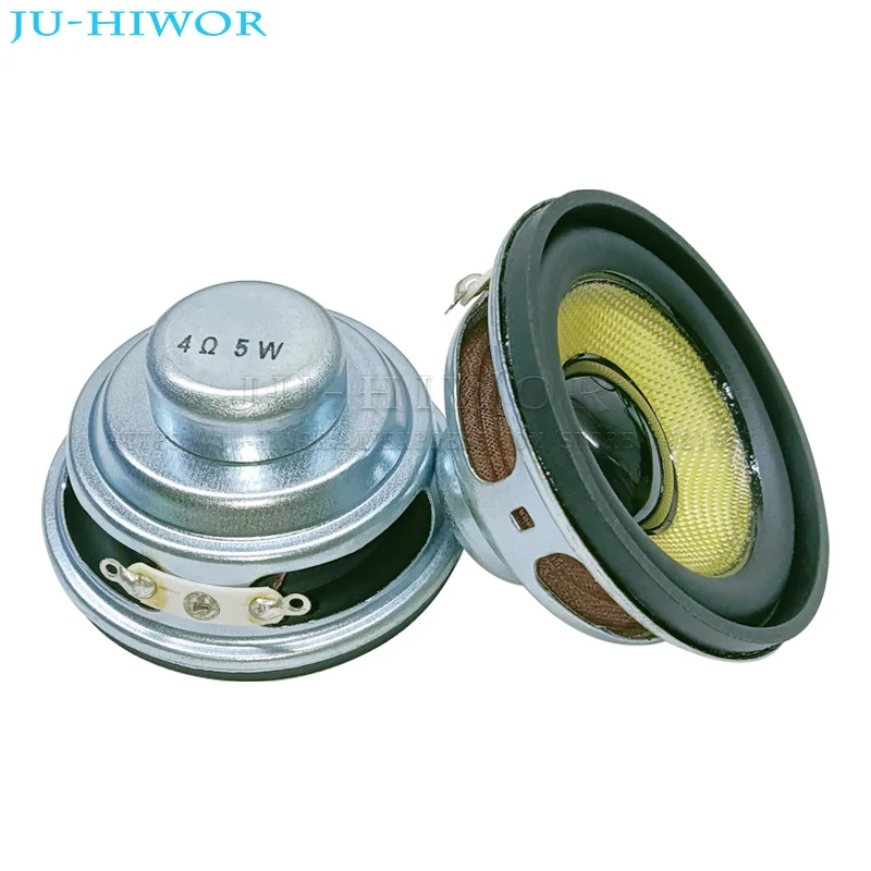 4Ohms 5W 52mm Round 16 Core Dual Neodymium Magnetic Speaker 2inch Yellow Glassfiber Cone Loudspeaker box