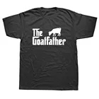 Новинка, Goatfather, футболка с изображением животного, Мужская футболка с короткими рукавами и принтом в стиле хип-хоп