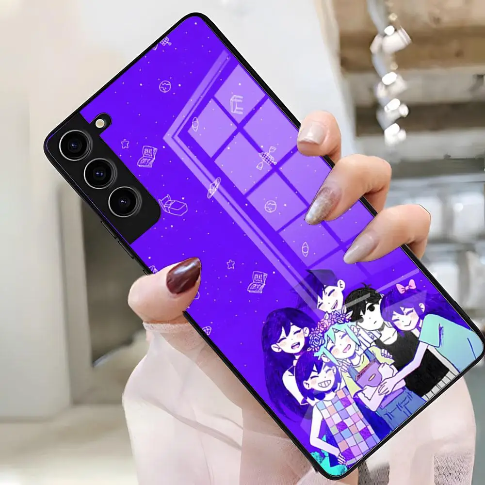 Фото Чехол для телефона с изображением персонажей игры Omori для Samsung S26 S25 Plus S20 S20 Plus S22 Ultra S23 FE S21 Plus S21 Ultra, стеклянная крышка №5