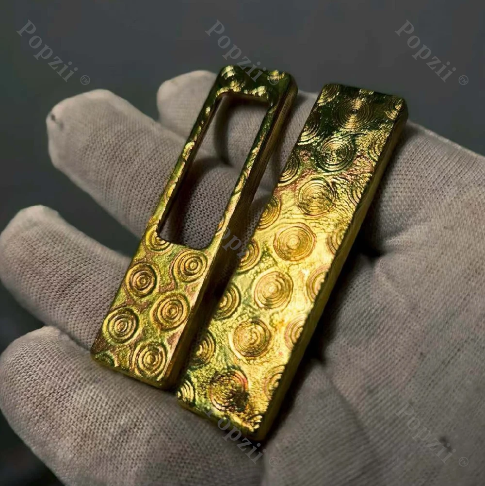 Фото Металлический механический слайдер LAUTIE Choc EDC Mokume Up And Down Shell DIY: антистрессовая игрушка для снятия напряжения №2