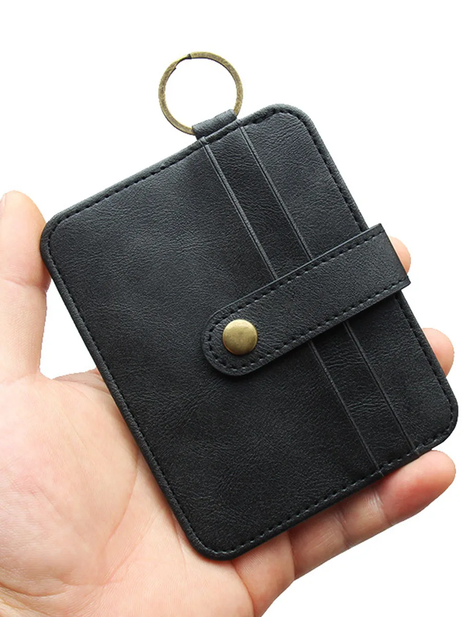 Gebwolf Men PU Leather Slim Wallet Male Small Purse Mini Money Bag Wallet Thin Man's Wallet Card Holder
