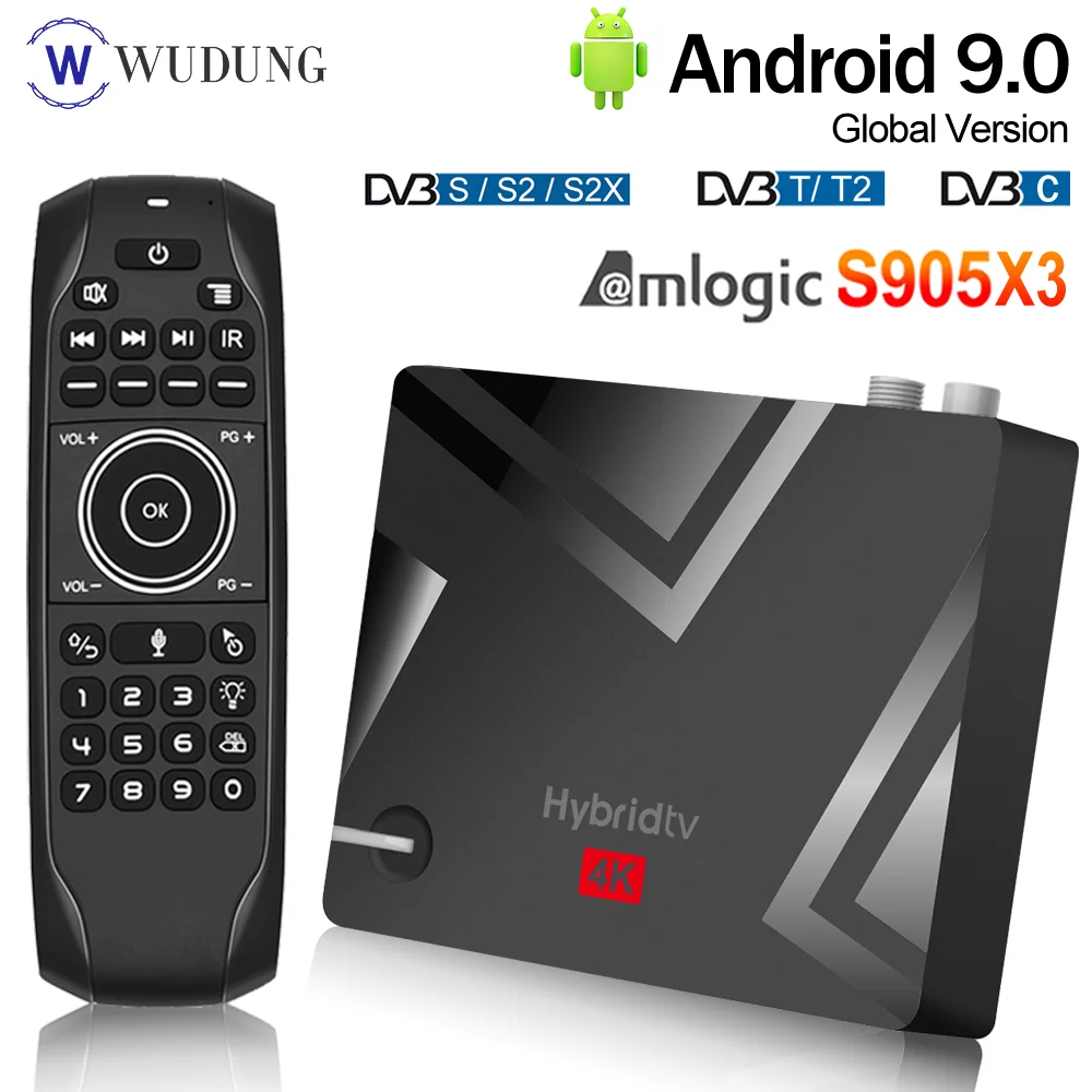 

2022 MECOOL K5 Smart TV Box Android 9.0 Amlogic S905X3 2.4G 5G WIFI LAN 10/100M Bluetooth 4.1 2GB 16GB DVB S2/T2/ Set Top BOX