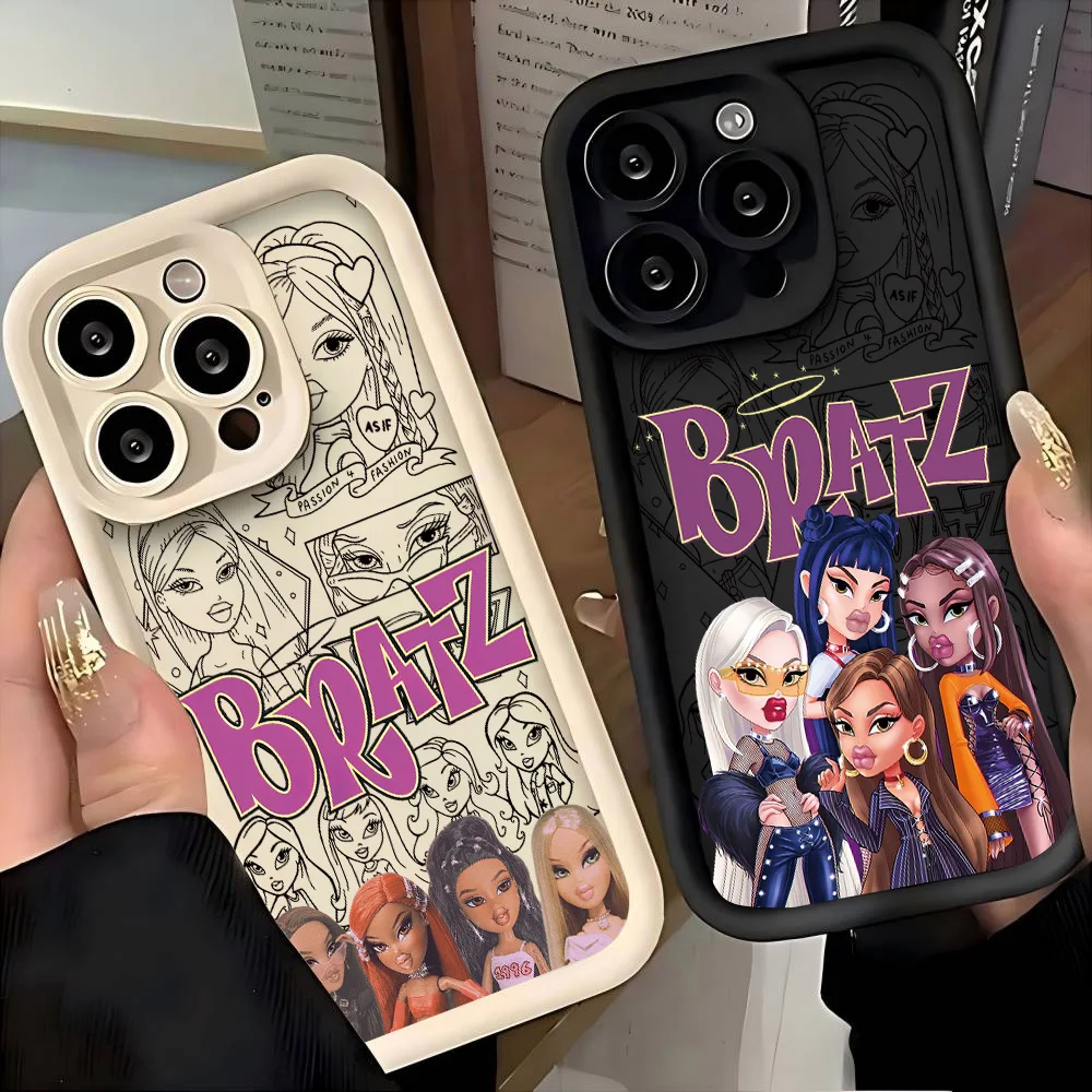 Фото Милый чехол для телефона B-Bratz для Samsung S26 S25 S24 S23 S22 S21 S20 F06 M16 Note 20 FE Plus Ultra 4G 5G, мягкий силиконовый ТПУ №2