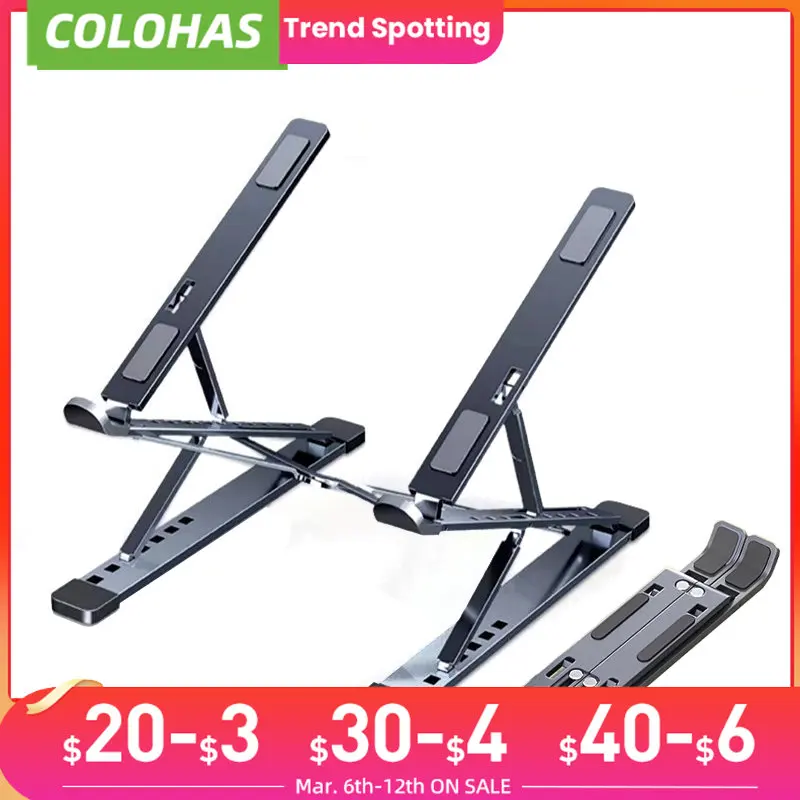 Adjustable Laptop Stand Aluminum For Macbook Foldable Comput