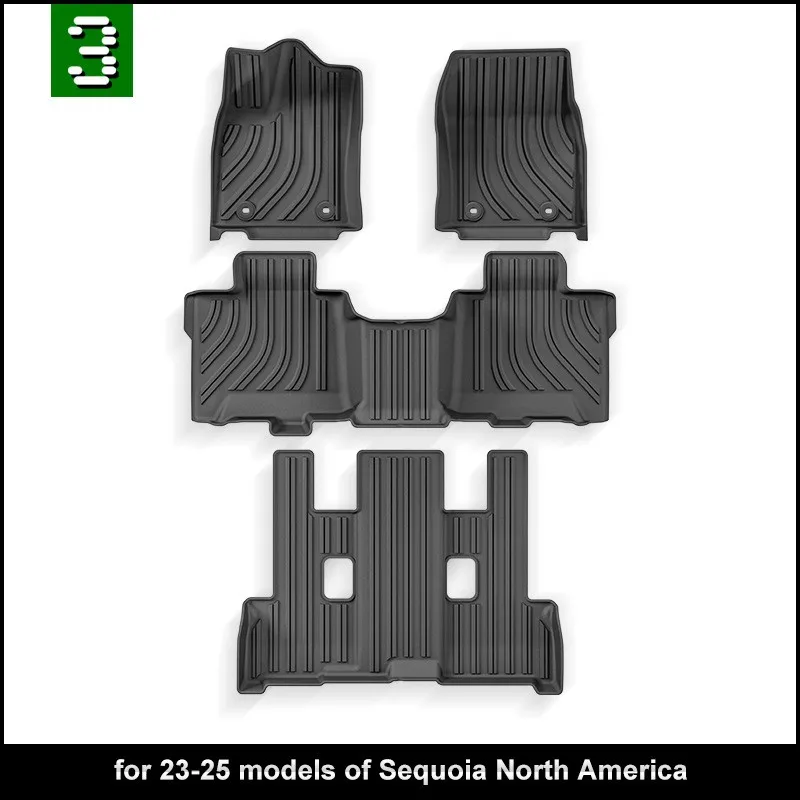 

Использование на 2023, новый автомобильный ковер TOYOTA Sequoia, напольный коврик Sequoia, полный комплект отделки к водонепроницаему напольному коврику Sequoia, коврик в багажник Sequoia