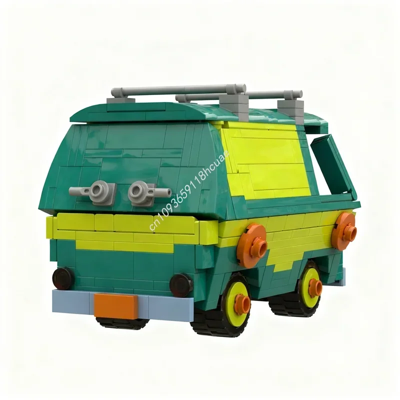 Фото Набор строительных блоков MOC «Таинственная машина Скуби-Ду», 454 детали, архитектурная модель, праздничный подарок, креативная игрушка, развивающая идея для самостоятельной сборки №1