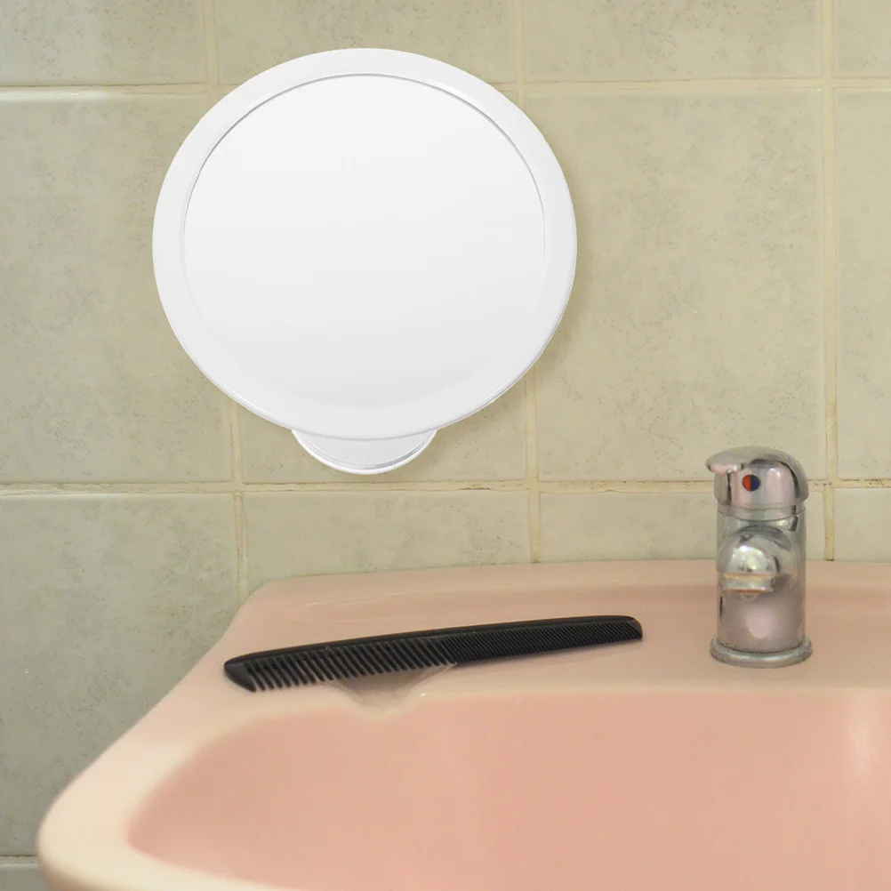 

Light Mirror Makeup Decorative Wall Sucker Bathroom Vanity White Modern Mirrors