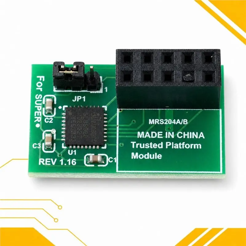 PHFU-For Supermicro AOM для модуля безопасности TPM 2.0, 10-контактный SPI-модуль, процессор 9670H 9670V, модуль TP M 2.0 (art.: 3920dc17cb136) - 3920dc17cb136