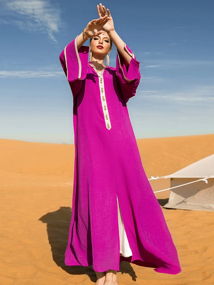 Марокканская женщина Jellaba Caftan Marocain Dubai Саудовская модель для вечерние Djellaba исламский кафтан арабское платье мусульманская ИД абайя