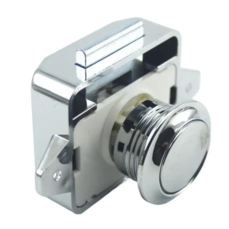 

Easy To Use Camper Car Push Lock Diameter RV Caravan Motor Home Cabinet Drawer Latch Button Press Locks Furniture Hardware