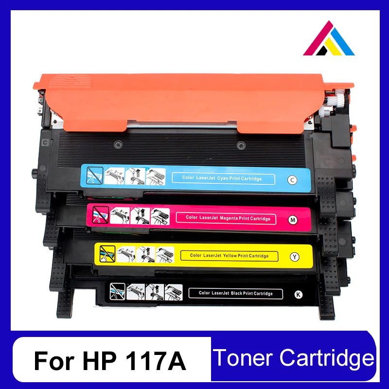 

CSD 4PCS Replace for HP 117A hp117a Toner cartridge with new chip for Laserjet 150A 150NW 178NW 179FNW