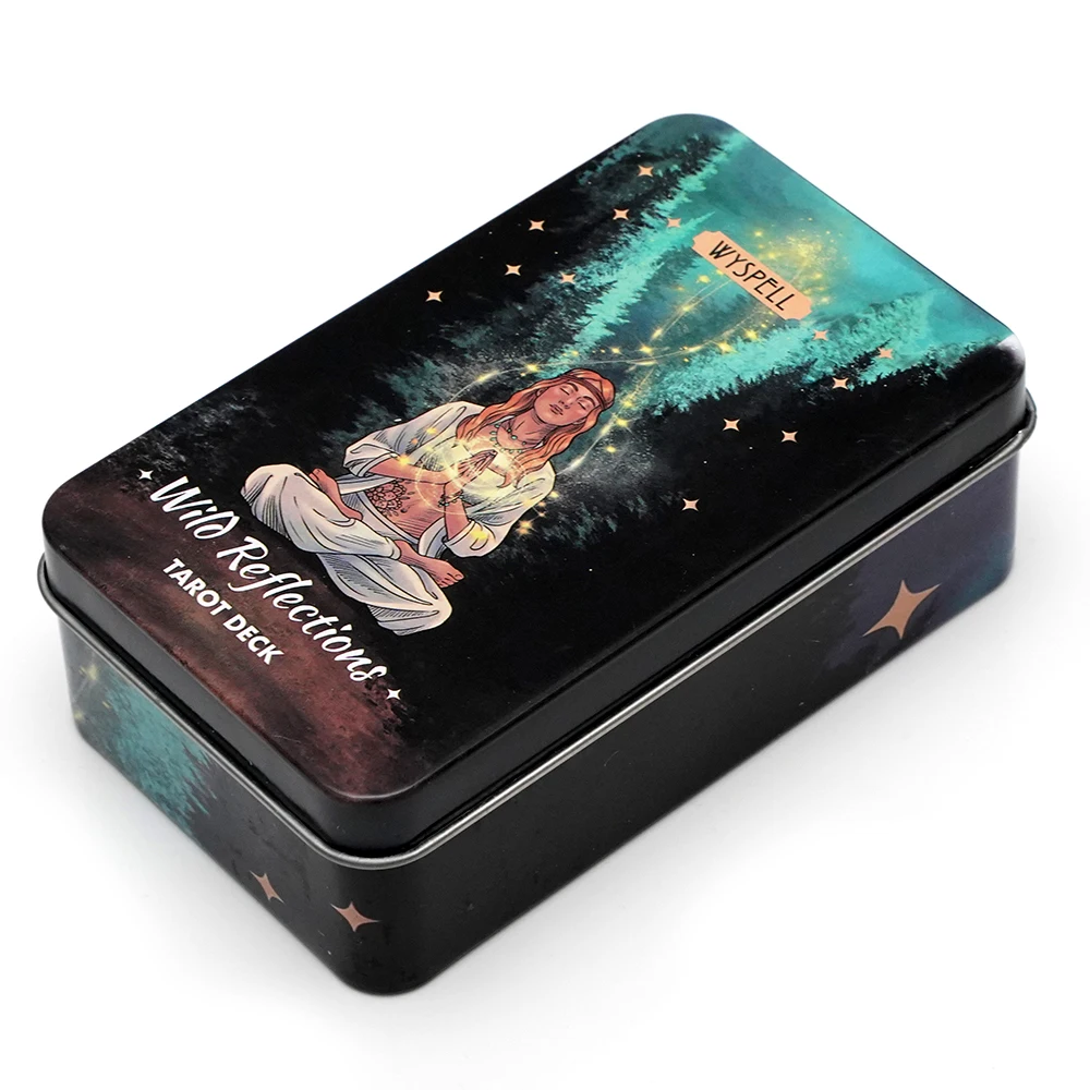 Колода Таро с дикими отражениями в жестяной коробке 78 настольных группных игр