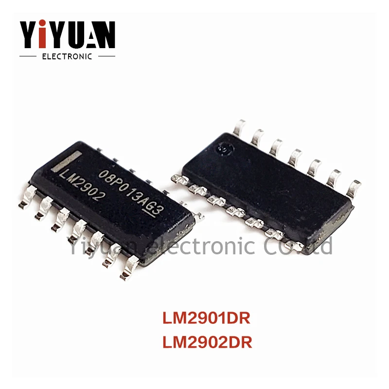 10 шт. Новый LM2901DR LM2901 LM2902DR LM2902 SOP-14 SOP14 четырехвольтный компаратор линейный усилитель