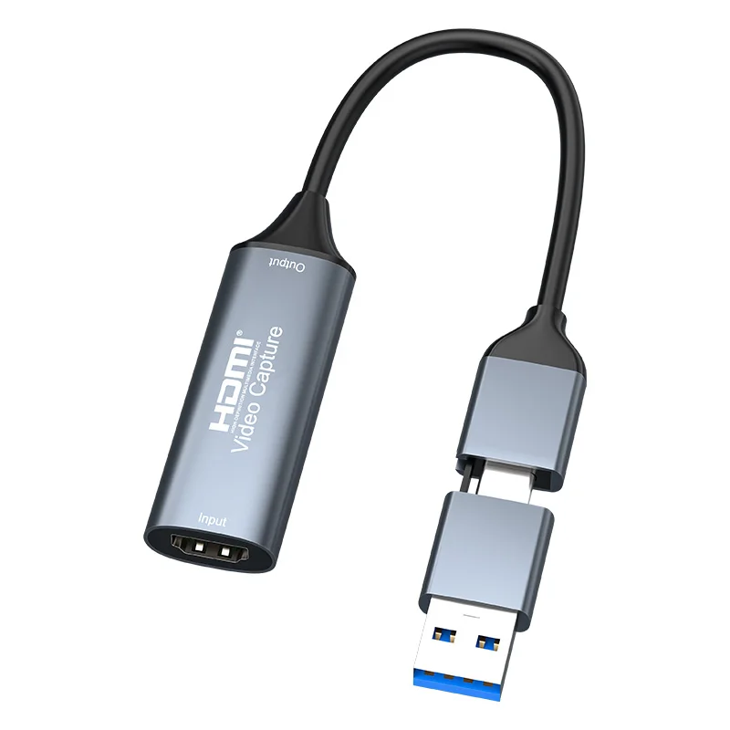 Хит продаж: HD-адаптер HDMI на Micro USB 2.03.0 USB-C для захвата видео, запись 1080p 30fps4k 60fps, запись звука в реальном времени для устройств OTG, MP4. (art.: 3920dcca91b36) - 3920dcca91b36