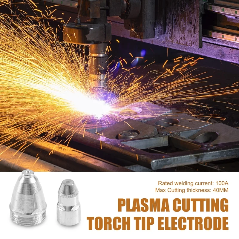 100 шт. P80 плазменный резак расходные материалы для резки с ЧПУ 60A 80A 100A наконечник