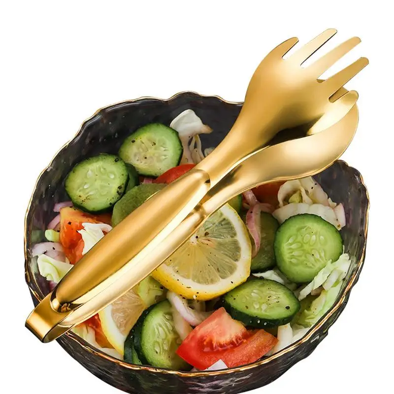 

Stainless Steel Food Tongs Heat Resistant Stainless Steel Kitchen Tong BBQ Clips Bread Steak Tong Cocina Gadgets Cuisine