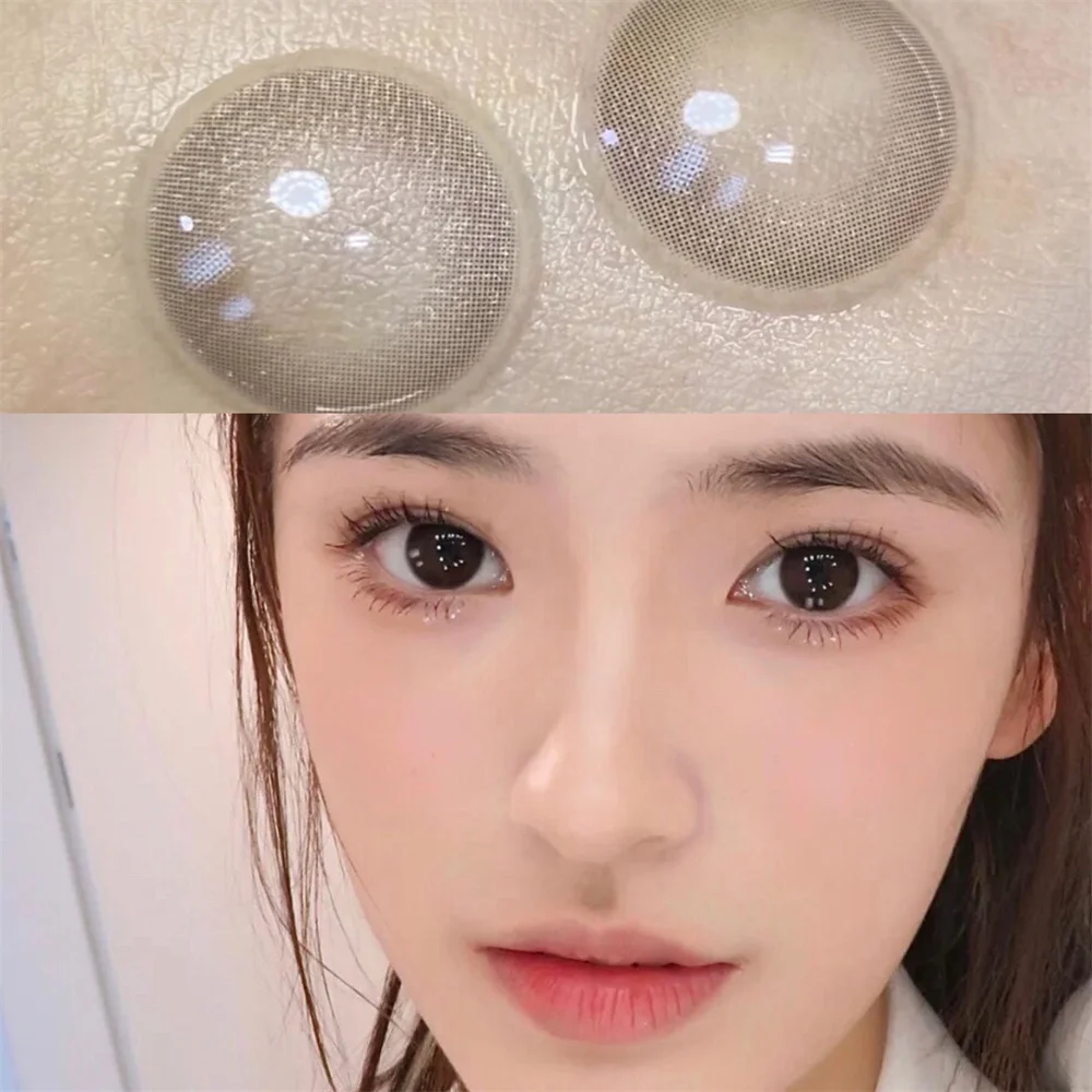 2 шт./пара контактные линзы черного цвета для макияжа глаз