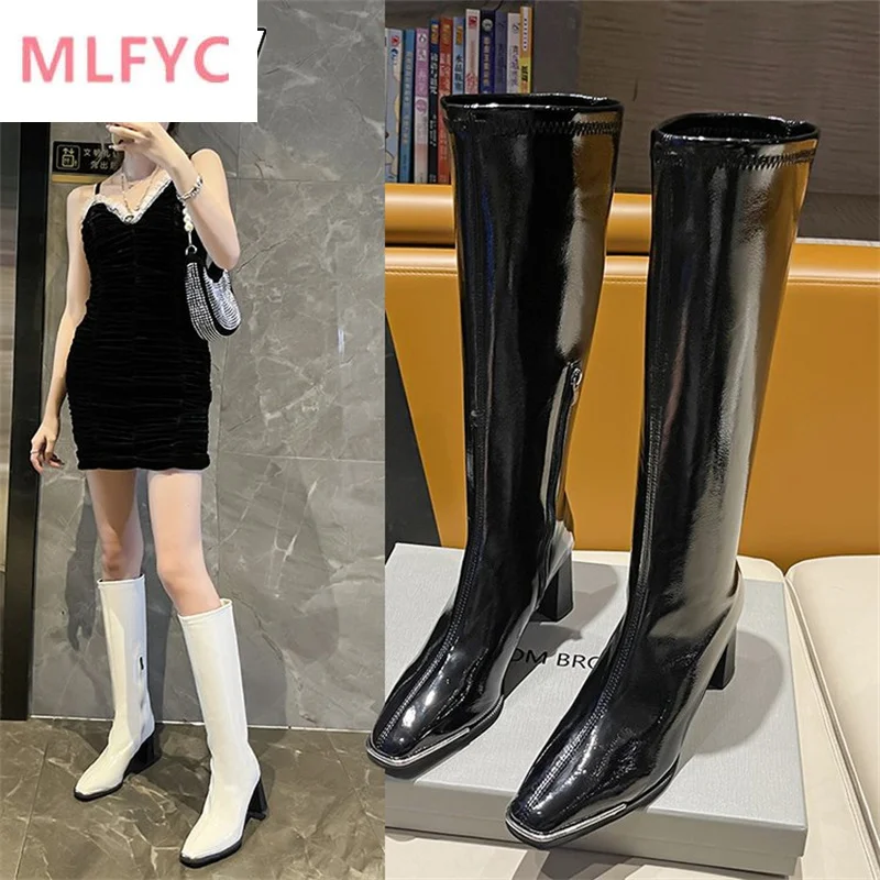 

Long boots women's 2022 summer new boots spring and autumn long tube small tall tube autumn niche but knee knight boots