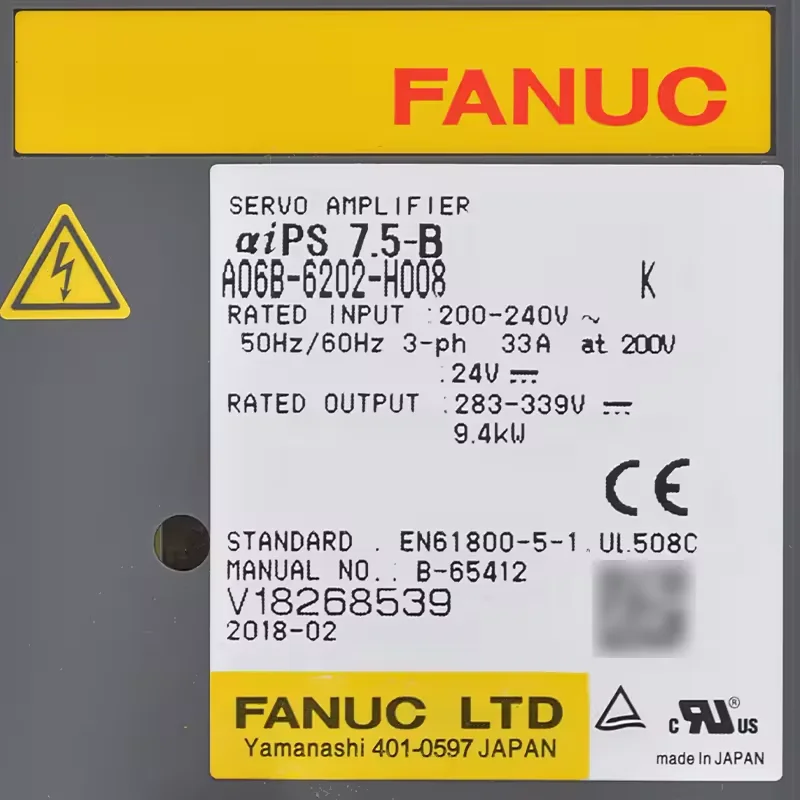 Фонарь с сервоприводом от Fanuc проверка модуля ок A06B 6202 H008