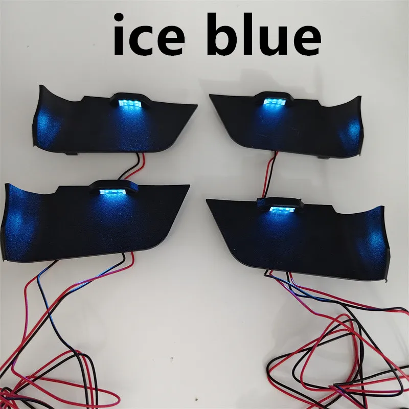 

Для Toyota RAV4 2019-2024 внутренняя дверная чаша, окружающий свет, атмосфера, лампа, ручка, подлокотник, рамка, светодиодная синяя декоративная лампа