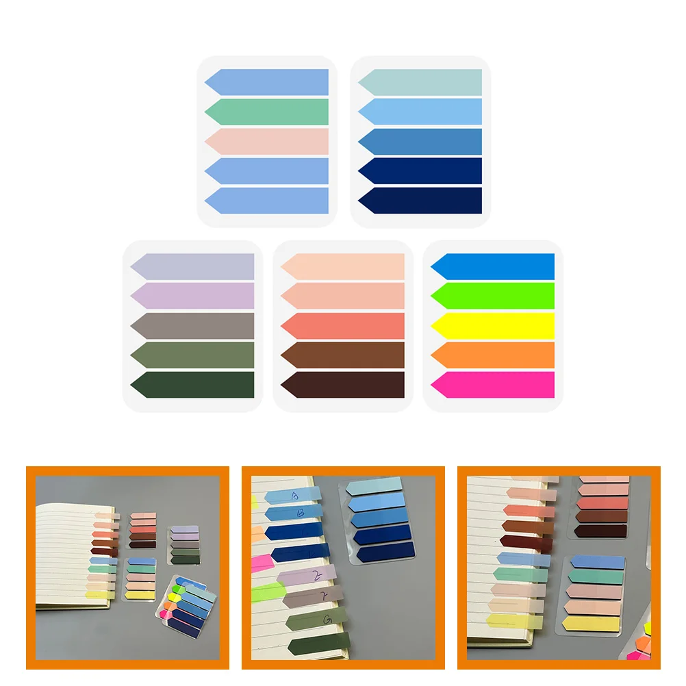 

5 Packs Page Marker Self-adhesive Page Tabs Paper Page Tabs Page Marking Tool