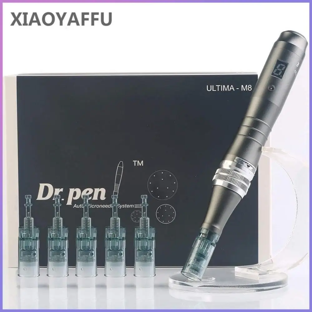 Dr Pen M8 With 2pcs Needles Wireless Microneedling Pen Professional Mesotherapy Derma Pen Auto Micro Needle Beauty Machine