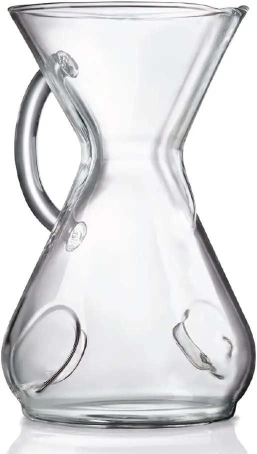 

Pour-Over Glass Handle Coffeemaker - 8-Cup - Exclusive Packaging Coffee bellows